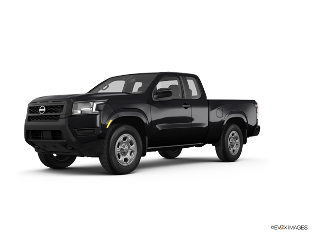 2025 Nissan Frontier truck in Super Black Color, Front Side View