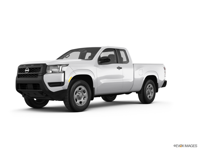 2025 Nissan Frontier truck in Glacier White Color, Front Side View