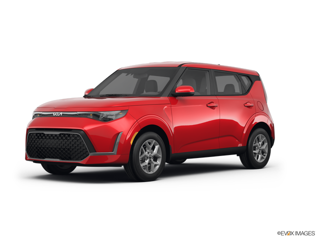 2025 Kia Soul hatchback in Gravity Gray Color, Front Side View