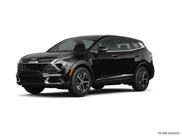 2025 Kia Sportage suv in Fusion Black Color, Front Side View