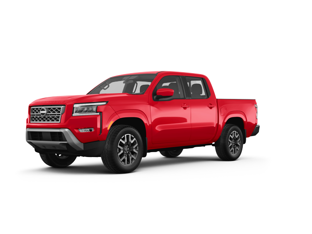 2024 Nissan Frontier SL, front three-quarter view, paint 1 of 8