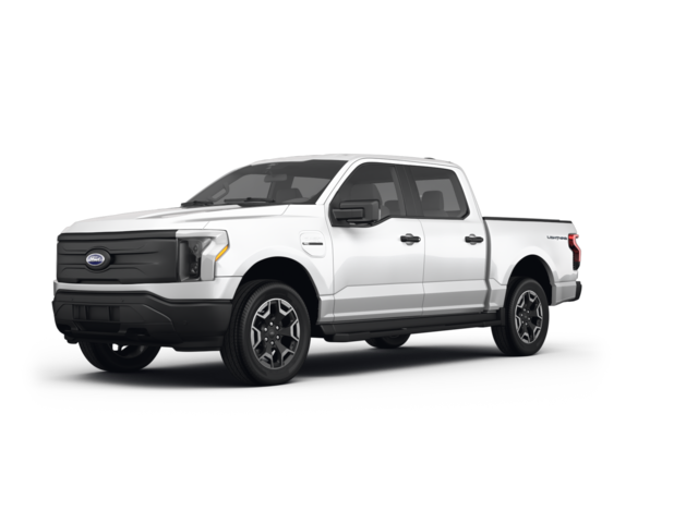 2022 Ford F-150 Lightning Pro, front three-quarter view, paint 1 of 8