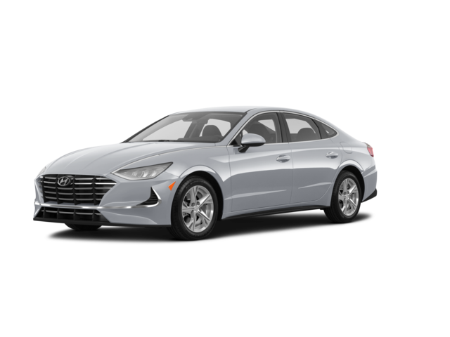 2021 Hyundai Sonata SE, front three-quarter view, paint 1 of 5