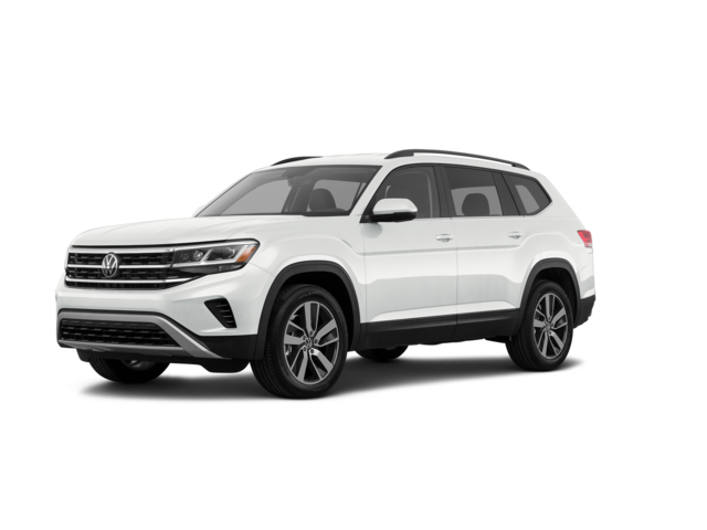 2022 Volkswagen Atlas SE, front three-quarter view, paint 1 of 5