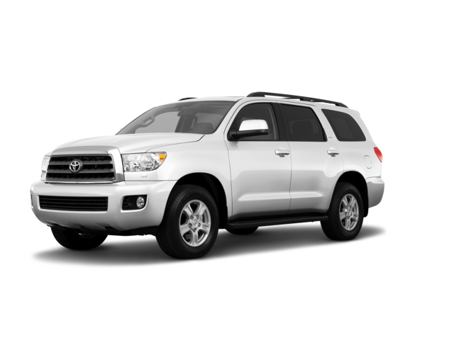 2011 Toyota Sequoia SR5, front three-quarter view, paint 1 of 8