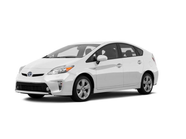 2015 Toyota Prius Five, front three-quarter view, paint 1 of 8