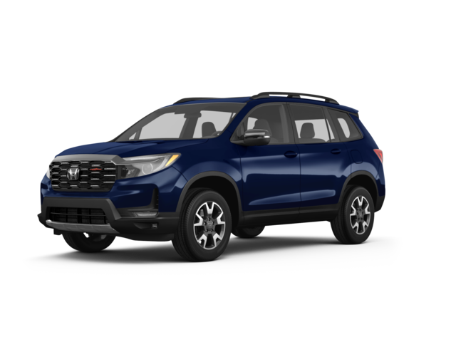 2023 Honda Passport TrailSport, front three-quarter view, paint 1 of 8