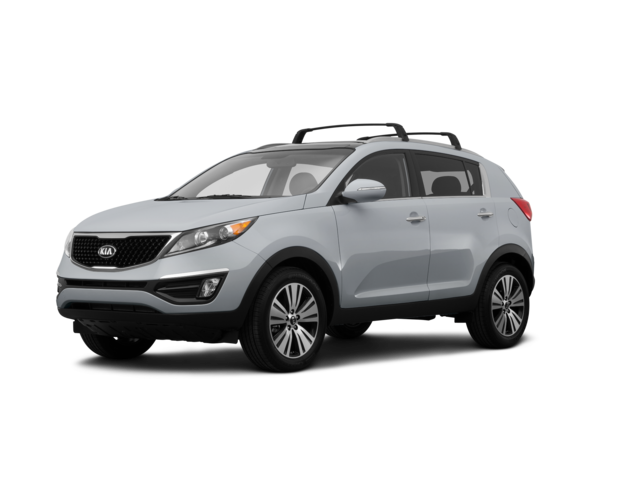 2015 Kia Sportage EX, front three-quarter view, paint 1 of 8