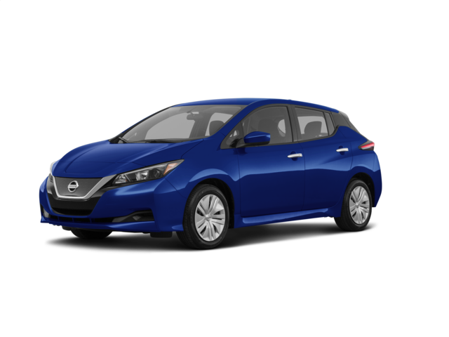 2022 Nissan Leaf S, front three-quarter view, paint 1 of 5