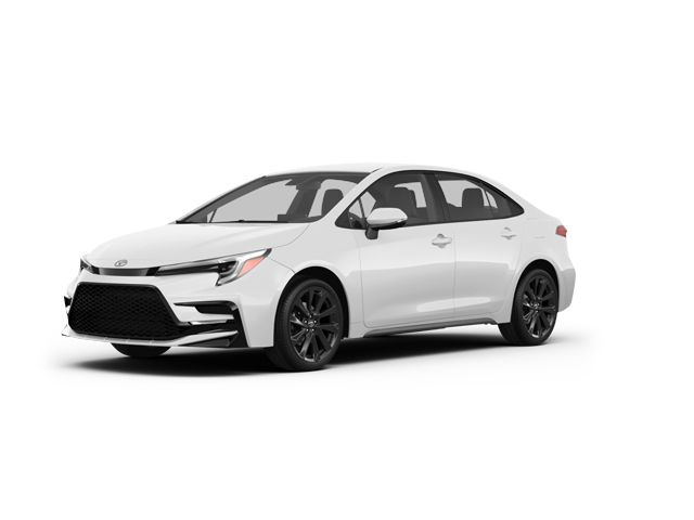 2025 Toyota Corolla XLE, front three-quarter view, paint 1 of 8
