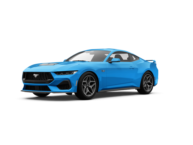 2025 Ford Mustang GT, front three-quarter view, paint 1 of 8