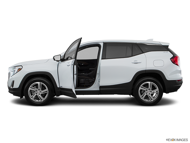 2018 GMC Terrain | Driver's side profile with drivers side door open