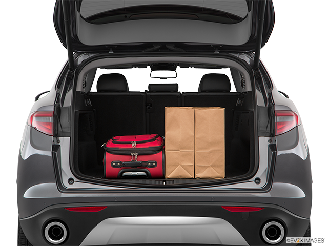 Floor Style Trunk Cargo Net For Alfa Romeo Stelvio 2017-2025 - Black Elastic Organizer