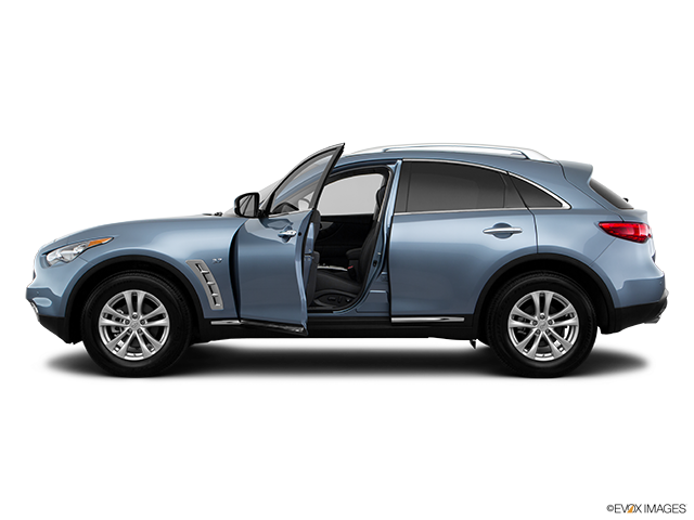 2017 Infiniti QX70 | Driver's side profile with drivers side door open