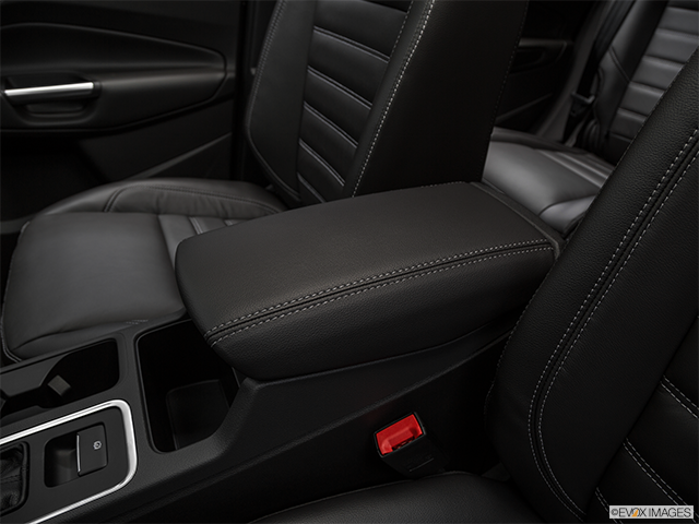 2018 Ford Escape | Front center console with closed lid, from driver’s side looking down