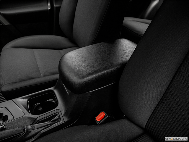 2018 Toyota RAV4 | Front center console with closed lid, from driver’s side looking down