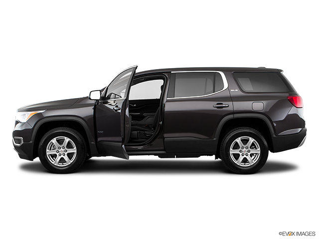 2018 GMC Acadia | Driver's side profile with drivers side door open
