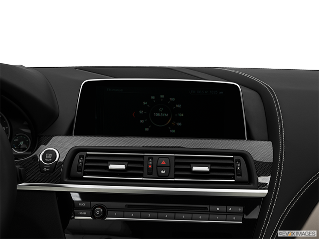 2018 BMW M6 Convertible | Closeup of radio head unit