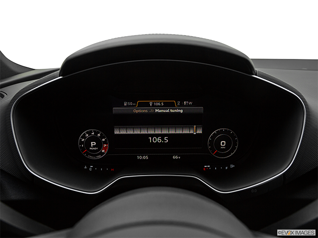 2018 Audi TTS | Closeup of radio head unit