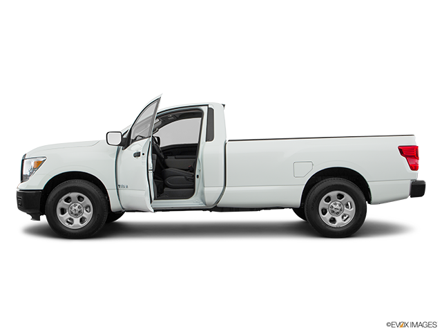2018 Nissan Titan | Driver's side profile with drivers side door open