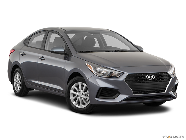 2018 Hyundai Accent Sedan | Front passenger 3/4 w/ wheels turned