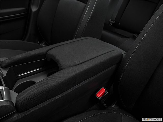 2018 Honda Civic Sedan | Front center console with closed lid, from driver’s side looking down