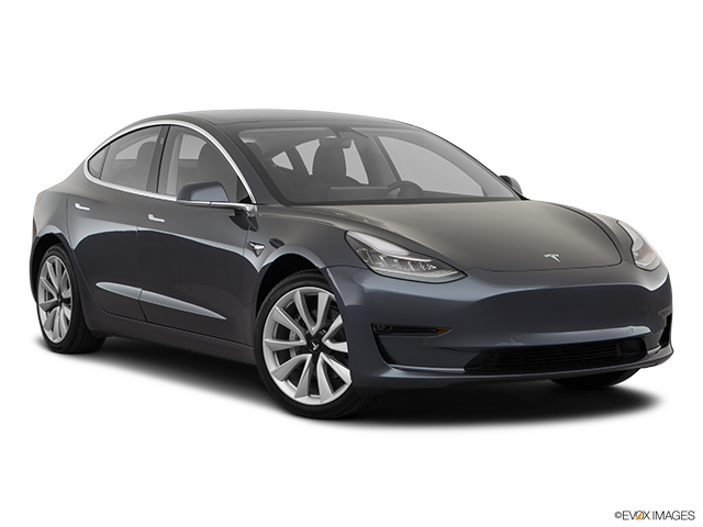 2017 Tesla Model 3 | Front passenger 3/4 w/ wheels turned