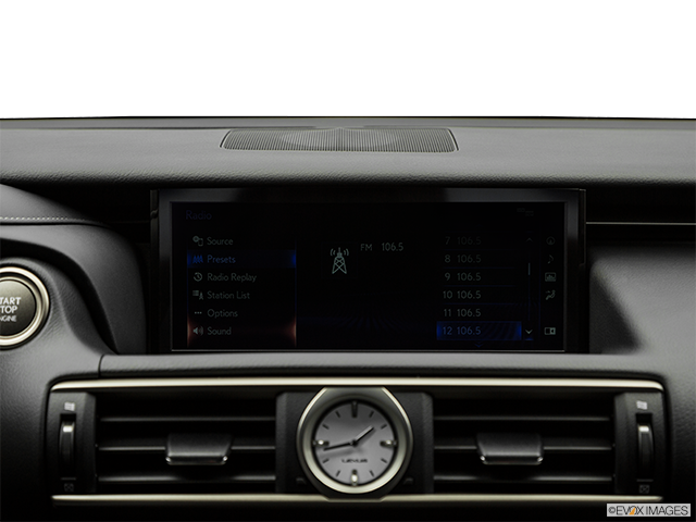 2018 Lexus RC 350 | Closeup of radio head unit