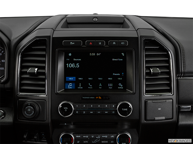 2018 Ford Expedition | Closeup of radio head unit