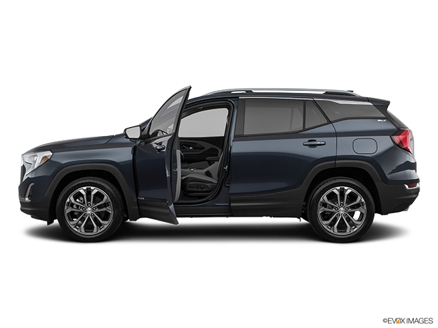 2019 GMC Terrain | Driver's side profile with drivers side door open