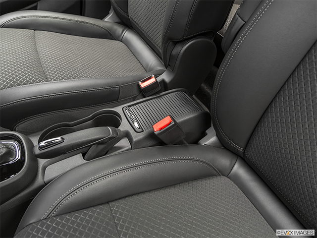 2019 Buick Encore | Front center console with closed lid, from driver’s side looking down