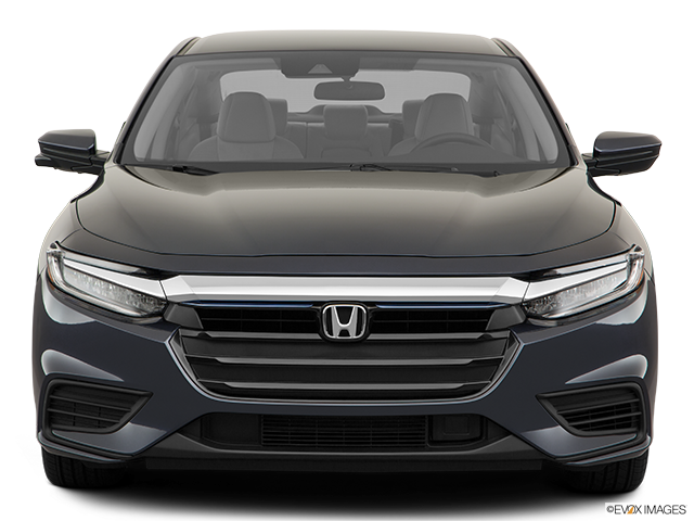 Front Bumper Grille Assembly For 2019-2022 Honda Insight Center - Black Plastic, Direct Fit