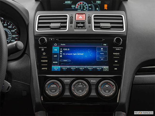 2019 Subaru WRX STI | Closeup of radio head unit