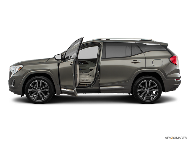 2018 GMC Terrain | Driver's side profile with drivers side door open
