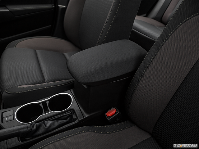 2019 Toyota Corolla Sedan | Front center console with closed lid, from driver’s side looking down