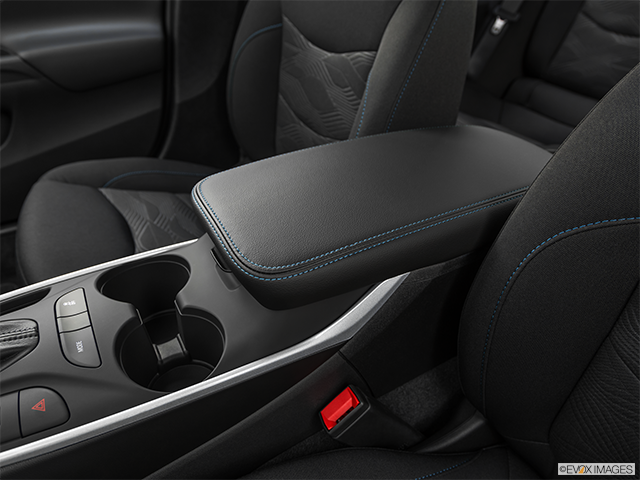 2019 Chevrolet Volt | Front center console with closed lid, from driver’s side looking down