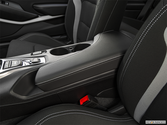 2019 Chevrolet Camaro | Front center console with closed lid, from driver’s side looking down