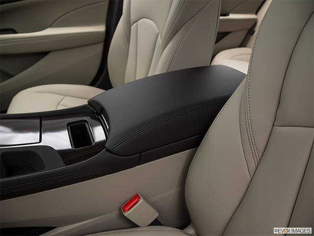 2019 Buick LaCrosse | Front center console with closed lid, from driver’s side looking down