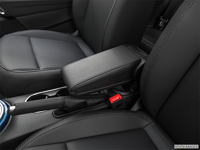2019 Volkswagen Beetle | Front center console with closed lid, from driver’s side looking down