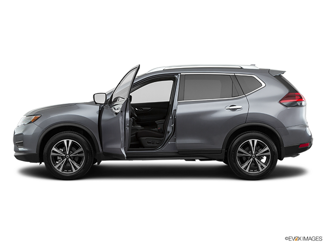 2019 Nissan Rogue | Driver's side profile with drivers side door open