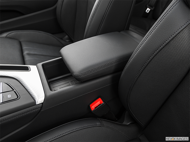 2019 Audi A5 | Front center console with closed lid, from driver’s side looking down