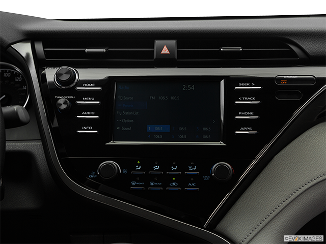 2019 Toyota Camry | Closeup of radio head unit