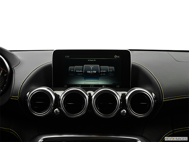 2021 Mercedes-Benz AMG GT | Closeup of radio head unit