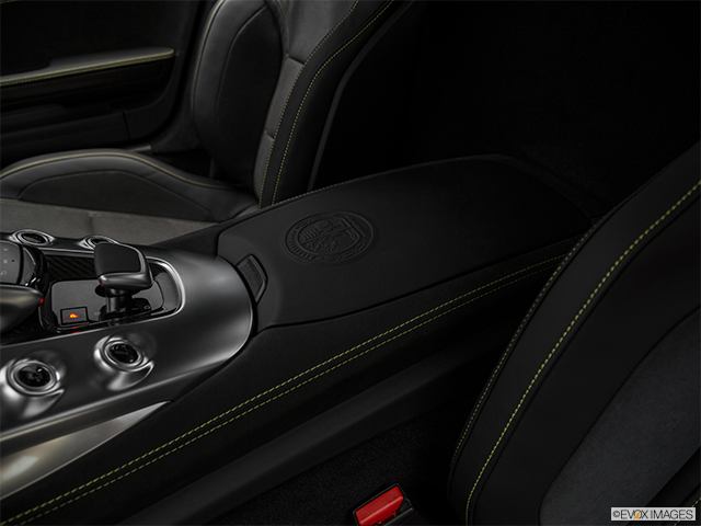 2021 Mercedes-Benz AMG GT | Front center console with closed lid, from driver’s side looking down