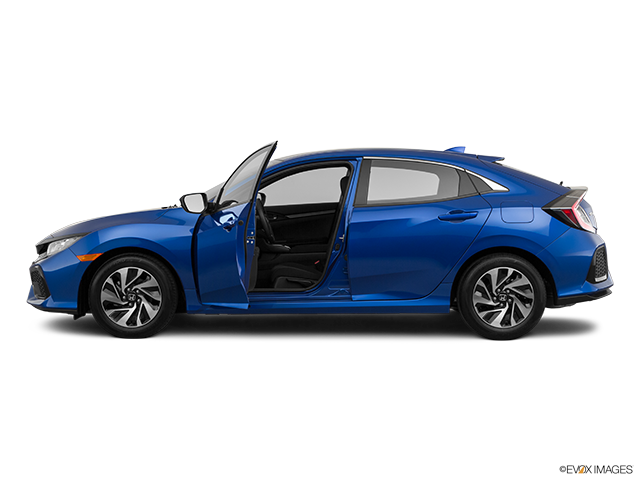 2019 Honda Civic Hatchback | Driver's side profile with drivers side door open