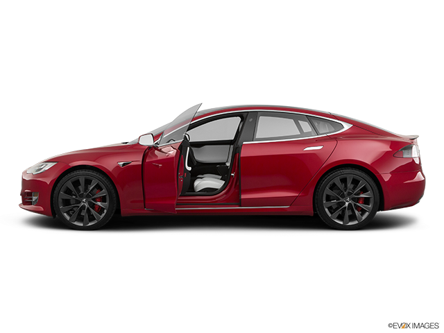 2019 Tesla Model S | Driver's side profile with drivers side door open
