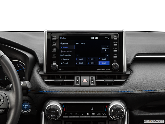 2019 Toyota RAV4 Hybrid | Closeup of radio head unit