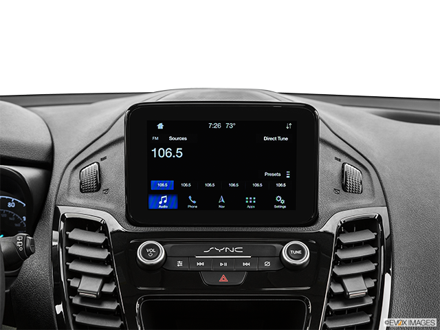2022 Ford Transit Connect Wagon | Closeup of radio head unit