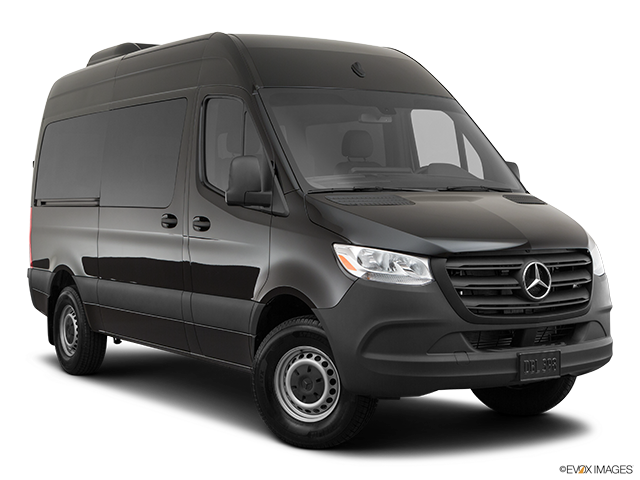 2022 Mercedes-Benz Sprinter Passenger Van | Front passenger 3/4 w/ wheels turned