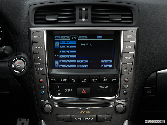 2015 Lexus IS 250C | Closeup of radio head unit